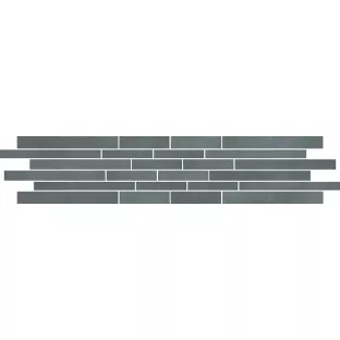 Mosaic tile - Tilorex Castello Grey Mat - 12x60 cm - Rectified - Ceramic - 9,3 mm thick - VTX61424