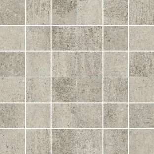 Mosaic tile - Tilorex Neudorf Light grey Mat - 30x30 cm - Rectified - Metall - 8 mm thick - VTX60685