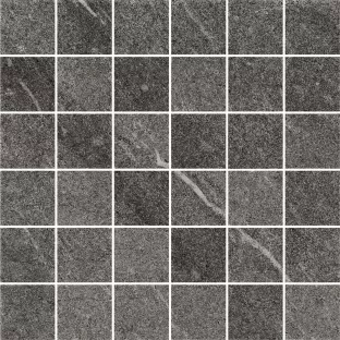 Mosaic tile - Tilorex Palo Dark grey Mat - 30x30 cm (5/5) - Rectified - Ceramic - 9,3 mm thick - VTX60238