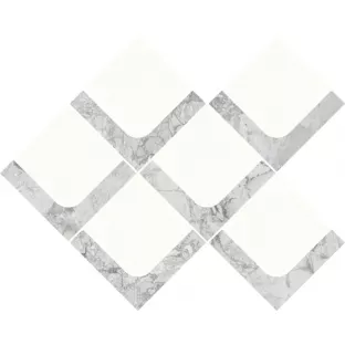 Mosaic tile - Tilorex Testas Grey Satin - 30x35 cm - Rectified - Ceramic - 9 mm thick - VTX61308