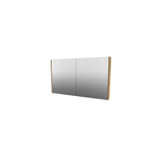 Proline xcellent mirror cabinet with 2 glass doors - 100x60 cm - Urban oak