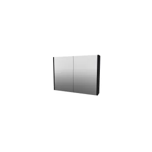 Proline xcellent mirror cabinet with 2 glass doors - 80x60 cm - Charcoal oak