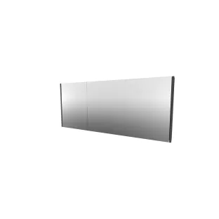 Proline comfort mirror cabinet with 3 wooden doors - 140x60 cm - Gloss white