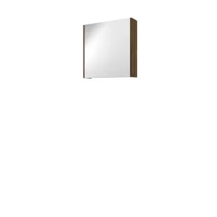 Proline comfort mirror cabinet with wooden door - 60x60 cm - Cabana oak