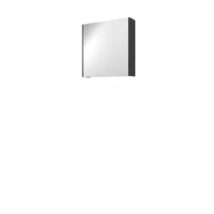 Proline xcellent mirror cabinet with glass door - 60x60 cm - Matt black