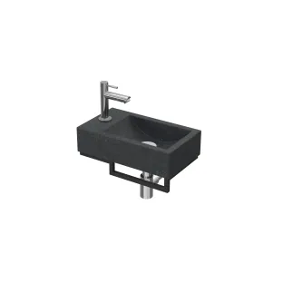 Proline Fountain Pack Bluestone Loft with matt black frame - tap hole left - chrome