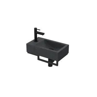 Proline Fountain Pack Bluestone Loft with frame matt black - tap hole left - matt black