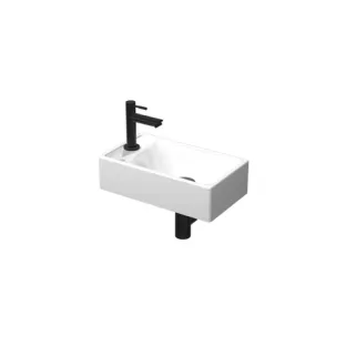 Proline Fountain Pack Porcelain Loft - tap hole left - matt black