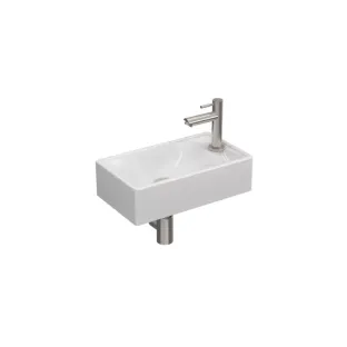 Proline Fountain Pack Porcelain Loft - tap hole right - Brushed stainless steel