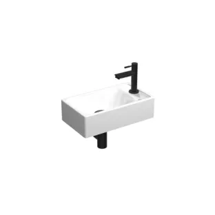 Proline Fountain Pack Porcelain Loft - tap hole right - matt black