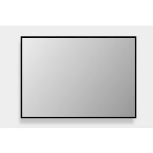 Proline framed mirror - Matt black aluminum frame - 120x60 cm