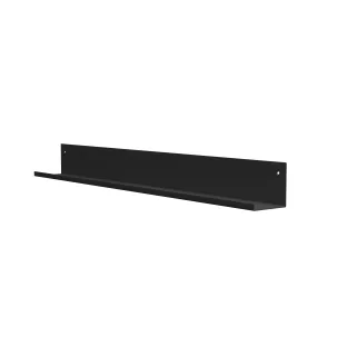 Proline steel shelf 120 - matt black - 120x10 cm