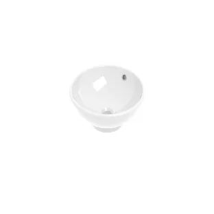 Proline Top surface-mounted washbasin porcelain - round - 40 cm - gloss white