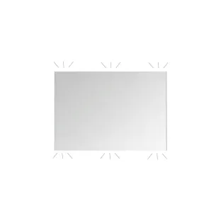 Proline ultimate mirror - Rectangle - Aluminum frame - Indirect LED lighting - 120x60 cm