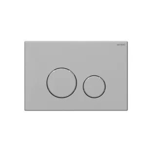 Raybro Cortado 25 bedieningsplaat - 2-toets frontbediening - 24.5x16.5 cm - mat chroom
