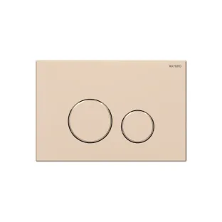 Raybro Cortado 45 bedieningsplaat - 2-toets frontbediening - 24.5x16.5 cm - goud