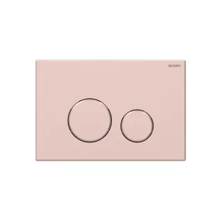 Raybro Cortado 55 bedieningsplaat - 2-toets frontbediening - 24.5x16.5 cm - rose goud