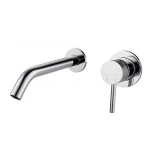 Wiesbaden Ribbd built-in washbasin tap single lever - Chrome - Complete