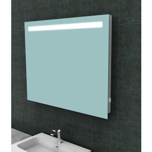 Wiesbaden Tigris rechthoekige spiegel - Met directe LED-verlichting en stopcontact - 100x80 cm