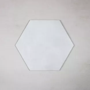 Tilorex Maggio - Vloer- en Wall tile Hexagon mat white - 32x36.8 cm - Ceramic - 9 mm  thick