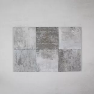 Tilorex Maggio - Vloer- en Wall tile Mat grey - 13.8x13.8 cm - Ceramic - 9 mm  thick