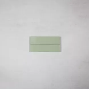 Tilorex Monza - Wall tile Glossy lichtgreen - 5x20 cm - Ceramic - 8 mm  thick