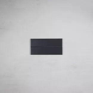 Tilorex Monza - Wall tile Mat black - 5x20 cm - Ceramic - 8 mm  thick