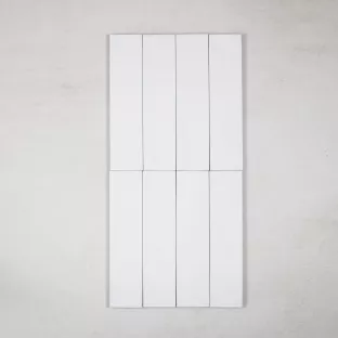 Tilorex Saffi - Wall tile mat white - 6x24 cm - Ceramic - 9.5 mm  thick