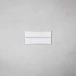 Tilorex Siena - Wall tile mat white - 5x20 cm - Ceramic - 14 mm  thick
