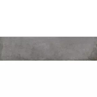 Ceramic stair tile - Tilorex Faro Grey Mat - 30x120 cm - Rectified - Ceramic - 9,3 mm thick - VTX60464