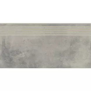 Ceramic stair tile - Tilorex Graca Light grey - 30x120 cm - Rectified - Ceramic - 8 mm thick - VTX60540