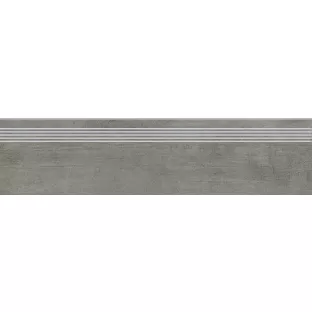 Ceramic stair tile - Tilorex Neudorf Grey Mat - 30x120 cm - Rectified - Ceramic - 8 mm thick - VTX60692