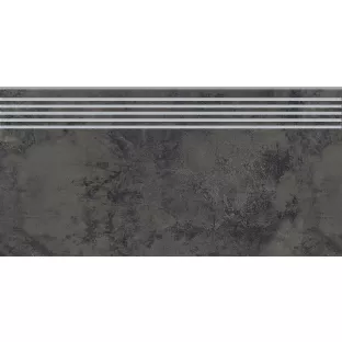 Ceramic stair tile - Tilorex Picanello Graphite Mat - 30x60 cm - Rectified - Ceramic - 8 mm thick - VTX61135