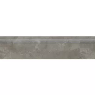 Ceramic stair tile - Tilorex Picanello Grey Mat - 30x120 cm - Rectified - Ceramic - 8 mm thick - VTX61132