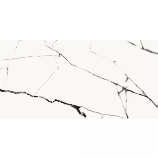 Floor and wall tile - Tilorex Santo António White Polished - 60x120 cm - Rectified - Ceramic - 8 mm thick - VTX60502