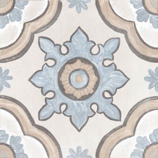 Floor tile and Wall tile - Adobe Decor Basma Ivory - 20x20 cm - 8 mm thick