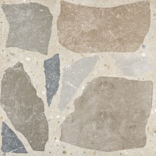 Floor tile and Wall tile - Glamstone Warm - 75x75 cm - rectified edges - 9 mm thick