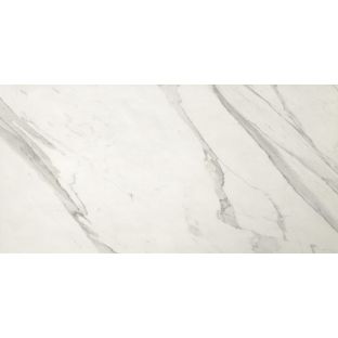 Floor tile and Wall tile - Roma Statuario mat - 80x160 cm - rectified edges - 10 mm thick