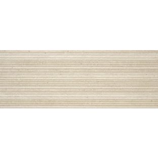 Wall tile - Glamstone light Beige relieve Wall tile - 33,3x90 - rectified edges - 10 mm thick