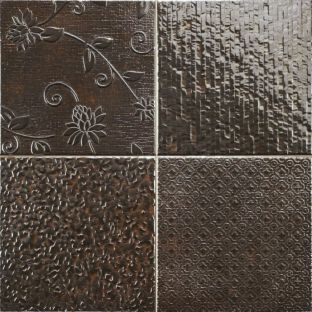 Wall tile - Glint Antracita - 44,2x44,2 cm - 10mm thick