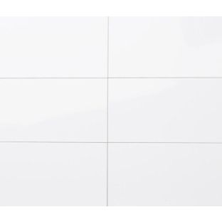 Wall tile - Kerabo white glans - 25x40 cm - 8mm thick