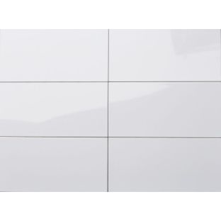 Wall tile - Kerabo white glans - 30x60 cm - 9mm thick