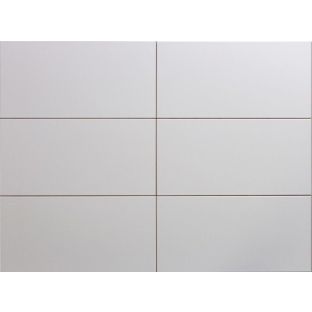 Wall tile - Kerabo white mat - 30x60 cm - 9mm thick