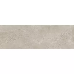 Wall tile - Tilorex Flores Grey structure Mat - 40x120 cm - Rectified - Ceramic - 12 mm thick - VTX60357