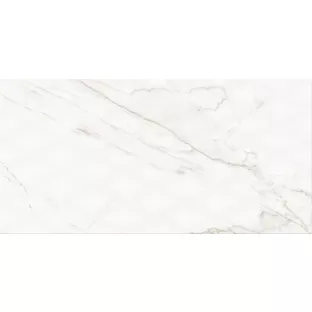 Wall tile - Tilorex Pigneto White Glossy - 30x60 cm - Not Rectified - Ceramic - 9 mm thick - VTX61283