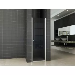 Wiebaden nisdeur - Met profiel - 70x200 cm - 8 mm veiligheidsglas - NANO rookglas