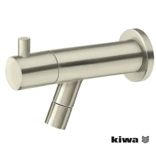 Wiesbaden Amador fountain tap with wall mounting Kiwa 1/2'' - brushed steel