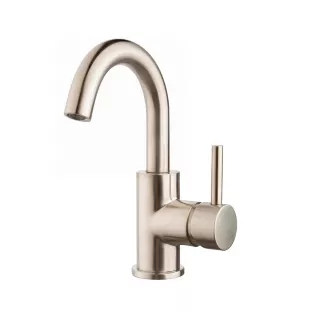 Wiesbaden Caral - Surface-mounted washbasin tap - Swivel spout - Brushed steel