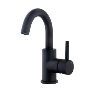 Wiesbaden Caral - Surface-mounted washbasin tap - Swivel spout - Matt black