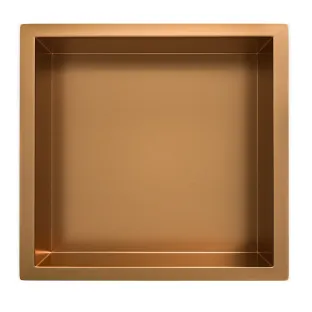 Wiesbaden Demis built-in niche 30x30x10 cm - Brushed bronze copper